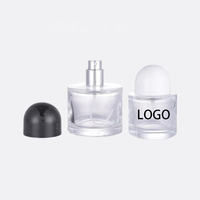 Flacon de parfum en verre vide, emballage rond pour vaporisateur de parfum, 30 ml, 50 ml, 100 ml, OEM ODM personnalisé, vente en gros