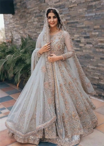 Robe de mariée à broderie lourde royale exclusive pour les femmes vêtements de fête costumes pakistanais robe de mariée inde 2023 pour la nouvelle Collection - Product Image 4