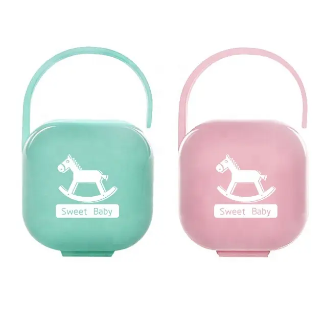 2024 Factory hot New Arrival Baby Shower Gift BPA Free Baby Teats Soother Pacifier Case Storage Plastic Box