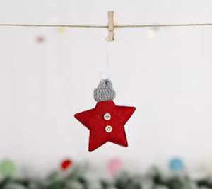 Nuevo adorno colgante de estrella de cinco puntas promocional decoración del hogar adornos navideños - Product Image 2