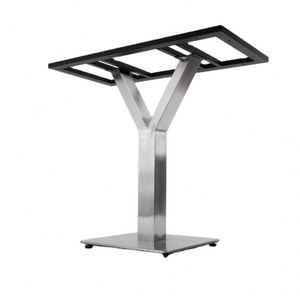 Base de Mesa de Centro Moderna de Acero Inoxidable Cromado Negro WEKIS en Oferta para Uso en Hoteles con Cubiertas de Vidrio - Product Image 3