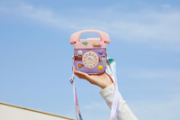 Bouteille d'eau portable en plastique pour enfants avec sangle, motif téléphone créatif, 400 ml, mignonne, pour l'extérieur, collection 2023