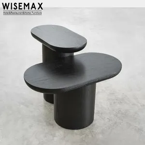 WISEMAX mobilya wabi-sabi tarzı lüks küçük kanepe yan masa oturma odası mobilya ahşap sehpa ev otel için
