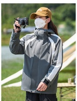 Veste d'hiver unisexe imperméable à capuche pour l'extérieur avec doublure en polyester, épaisseur standard, logo personnalisé, coupe-vent de sport