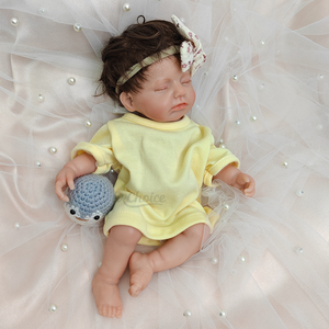 Adorabili capelli con radici a mano in Silicone per neonati rinati da 12 pollici realistici per bambolina appesantiti dettagli anatomici del corpo - Product Image 1