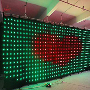 Tùy chỉnh <span class=keywords><strong>P10</strong></span> RGB <span class=keywords><strong>LED</strong></span> Video Rèm cho DJ gian hàng sân khấu Tường Backdrop màn hình với DMX512 điều khiển IP65 - Product Image 3