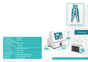 24 bolsas de presión de aire mono drenaje linfático presoterapia desintoxicación presoterapia máquina - Product Image 3