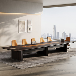 Mesa <span class=keywords><strong>de</strong></span> Conferencias Grande, Moderna, para Sala <span class=keywords><strong>de</strong></span> Reuniones, Escritorio <span class=keywords><strong>de</strong></span> Oficina, Minimalista, <span class=keywords><strong>de</strong></span> Lujo, Rectangular Larga, <span class=keywords><strong>de</strong></span> Alta Gama, para Negociaciones - Product Image 1