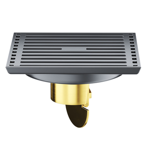 Accessoires de douche gris de style moderne, drain de sol de salle de bain en acier inoxydable <span class=keywords><strong>anti</strong></span>-<span class=keywords><strong>odeur</strong></span> de 4 pouces - Product Image 5