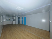 Maison conteneur pliable préfabriquée de 40 pieds, bureau modulaire, 3 chambres, 1 salle de bain