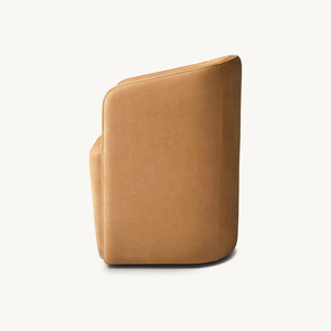 Nordic stile moderno imbottito a botte posteriore <span class=keywords><strong>in</strong></span> <span class=keywords><strong>pelle</strong></span> poltrona <span class=keywords><strong>da</strong></span> <span class=keywords><strong>pranzo</strong></span> per sala <span class=keywords><strong>da</strong></span> <span class=keywords><strong>pranzo</strong></span> - Product Image 3
