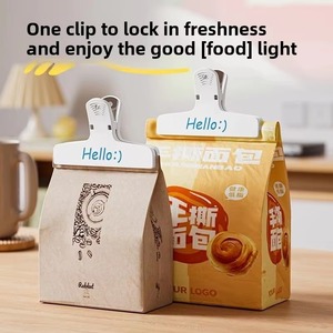 [Color aleatorio] Clip magnético de 3 uds para cocina, clip de plástico para sellar alimentos y aperitivos, suministros de oficina para documentos, facturas, papelería - Product Image 3