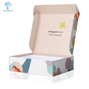 Boîte d'emballage en carton ondulé avec impression personnalisée en couleur blanche - Product Image 2