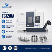 Tour CNC à banc incliné TCK50A pour le tournage d'arbres, pièces automobiles et équipement d'atelier de traitement des métaux – Fabricant
