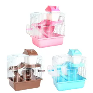 Gaiola de plástico para animais de estimação, gaiola de luxo para hamster de alta qualidade, em grande promoção