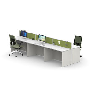 Table de bureau 6 places, bureaux longs pour espace de travail, vente en gros de bureaux, mobilier de bureau moderne - Product Image 1