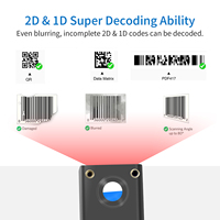 Symcode MJ-1090 Lecteur de Code QR Super Mini Lecteur de Code-barres 2D Module, Connecter Smartphone avec Type C, Facile à Utiliser !