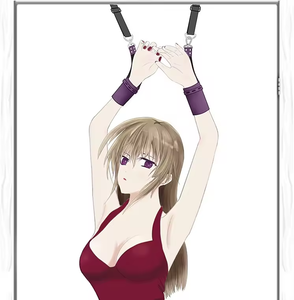 Prix de gros d'usine Bondage menottes de Suspension en cuir PU avec anneaux en D en métal pour les produits de sexe de contraintes de cintre adultes - Product Image 6