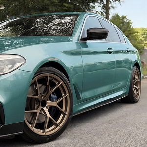 Amp-Z Side Skirts Carbon Fiber Texture Matte Finish For Bmw 5 Series G30 G31 M Sport Wheel Arch Trim - Product Image 2