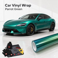 Film de covering automobile vert effet papillon pour carrosserie complète, décoration et personnalisation de véhicule, film vinyle pour animaux de compagnie