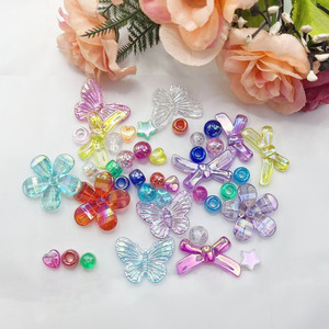 Aomiao's Mystery Colorful Acrylic Beads Flower Bow Phone Case <b>Decorations</b> Mixed Shapes <b>Summer</b> 2024 Wholesale - Product Image 2
