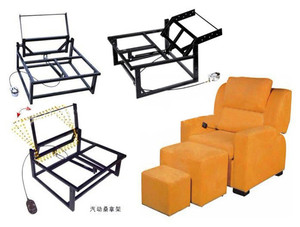 Modern elektrikli demir siyah kanepe çerçeve fonksiyonel güç <span class=keywords><strong>Recliner</strong></span> mekanizması için oturma odası yemek ev ofis yatak odası atölye - Product Image 4