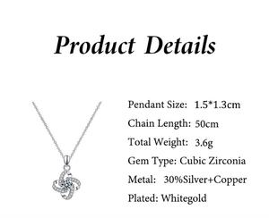 Tryme regalo al <span class=keywords><strong>mio</strong></span> Bestie per sempre collana con ciondolo a quattro foglie di strass in argento con strass a forma di quadrifoglio per una ragazza - Product Image 2