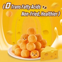 Cheese-Plan 55g Snacks de Grano Inflado Semiblandos Salados con Sabor a Queso Cheddar para Perros, Sin Grasas Trans, Directo de Fábrica, Personalizado para KTV
