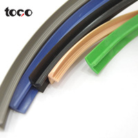 Profilé en T flexible en PVC TOCO, bande de finition en plastique en forme de T pour la décoration de meubles et d'armoires en panneaux MDF