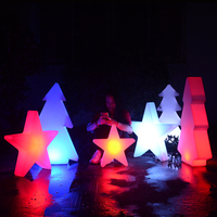 Kabellose Weihnachts-Dekorationsbeleuchtung für Draußen LED-Stern-Baum-Kugel Stehende Beleuchtung LED-Event-Leuchte für Außenbereich LED-Weihnachtsbaum
