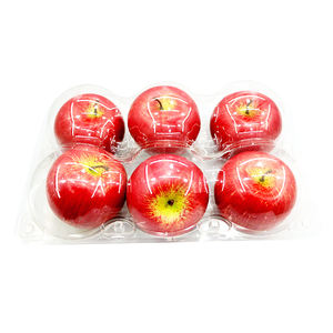 사용자 정의 플라스틱 사과 모양의 조개 껍질 1 2 4 칸막이 신선한 과일 상자 및 복숭아 포장 용기 샘플 무료 - Product Image 5