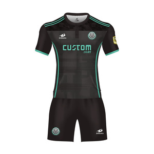 Logo sublimation printed oem dry fit 100% polyester men's polo t-shirt full football shape knitwear - Product Image 2