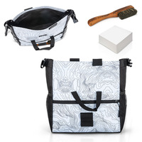 Sac de craie d'escalade en polyester grande taille personnalisé pour l'extérieur avec carte topographique emblématique, idéal pour la gym et l'escalade directe sur rocher