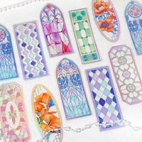 6 marque-pages par paquet, série Flowing Light & Etched Shadows, marque-pages décoratifs classiques et rêveurs pour bullet journal