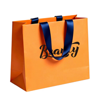 Sacs en papier classiques de luxe personnalisés avec logo, poignées en corde de coton, écologiques, biodégradables, pour supermarché, emballage cadeau