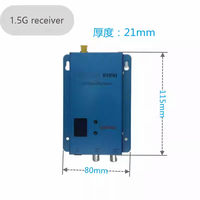Transmisor y Receptor de Video de Largo Alcance Ruiqi 1.5GHz 1500mW 1.5W, 3000m, Mini Cámara Inalámbrica CCTV 1.5g para Helicópteros FPV de Carreras