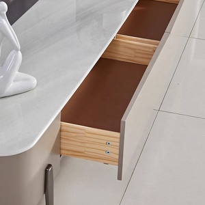 Mueble <span class=keywords><strong>de</strong></span> <span class=keywords><strong>TV</strong></span> Zayshine Moderno y Sencillo <span class=keywords><strong>de</strong></span> Lujo con Marco <span class=keywords><strong>de</strong></span> Madera Maciza Blanca, Encimera <span class=keywords><strong>de</strong></span> Granito, Patas <span class=keywords><strong>de</strong></span> Metal, Mueble <span class=keywords><strong>de</strong></span> Almacenamiento para Apartamento - Product Image 4