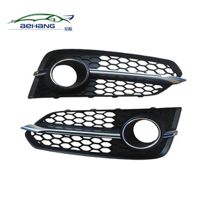 Grille de pare-chocs avant inférieure chromée pour Audi S8 2016, cadre de feux antibrouillard OEM 4H0807679AF 4H0807680AF - Product Image 4