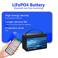 Baterai LiFePO4 Stok EU 12V 24V 36V 100Ah 200Ah 300Ah Baterai Lithium Iron Phosphate Penyimpanan Energi Cadangan dengan BSM Battery