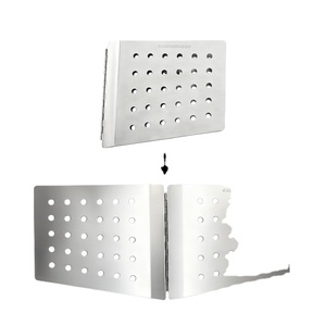 Paravent pliable en acier inoxydable <span class=keywords><strong>Colman</strong></span> SOLO-D Solo A4 avec protection contre le vent et les flammes pour le camping et les pique-niques - Product Image 1
