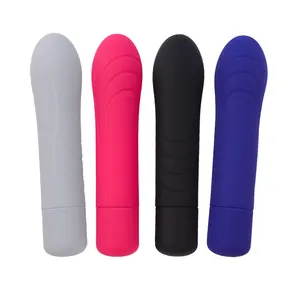 Female Bullet Vibrator 10 Frequency Mini Charging Bullet Erotic Vibrating Flirting Waterproof Silent Massage Sticks (4 Colores)