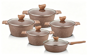 Ensemble <span class=keywords><strong>de</strong></span> casseroles grande capacité 20cm 24cm 28cm 32cm, <span class=keywords><strong>faitout</strong></span> avec poêle à frire profonde <span class=keywords><strong>de</strong></span> 28cm, ensemble écologique sans PFOA - Product Image 3