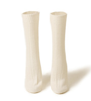 Chaussettes pour femmes en cachemire pur doux, très vendues, avec logo personnalisé
