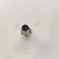 Conector M12 de 5 y 12 pines, código A, macho, recto, para montaje frontal en PCB