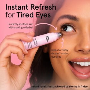 קרם עיניים להבהרת העור עם רולר מתכתי מקרר, קרמיד וקפאין לעיניים נפוחות של גרייס אנד סטלה - Product Image 2