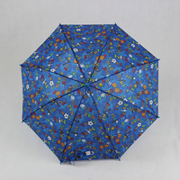 Vente en gros de parapluie de pluie pour enfants de 15 pouces en polyester de petite taille avec un design innovant, cadre en métal à commande manuelle de style droit