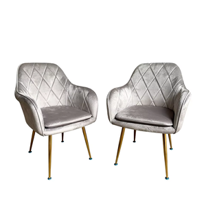 <span class=keywords><strong>Fauteuil</strong></span> de salle à manger de cuisine <span class=keywords><strong>scandinave</strong></span> contemporain en <span class=keywords><strong>velours</strong></span> avec siège rembourré, base en métal, chaise de qualité pour restaurant - Product Image 4