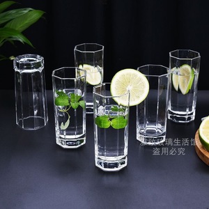 Glass Water <b>Cups</b> <b>Set</b> 350ml Heat Resistant For Party Drinking - Product Image 1