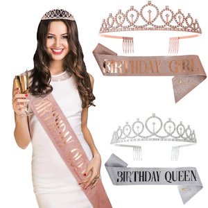 Conjunto <span class=keywords><strong>de</strong></span> correa <span class=keywords><strong>de</strong></span> corona <span class=keywords><strong>para</strong></span> fiesta <span class=keywords><strong>de</strong></span> <span class=keywords><strong>cumpleaños</strong></span> <span class=keywords><strong>de</strong></span> estilo americano europeo, diadema <span class=keywords><strong>de</strong></span> polvo brillante <span class=keywords><strong>para</strong></span> niña <span class=keywords><strong>de</strong></span> feliz <span class=keywords><strong>cumpleaños</strong></span>, decoraciones <span class=keywords><strong>de</strong></span> etiqueta elegantes - Product Image 2