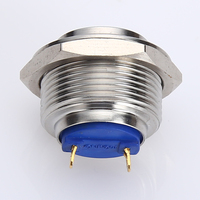ONPOW 16mm interruptor de botón de empuje del fabricante (GQ16H-10/J/S) CE RoHS de acero inoxidable